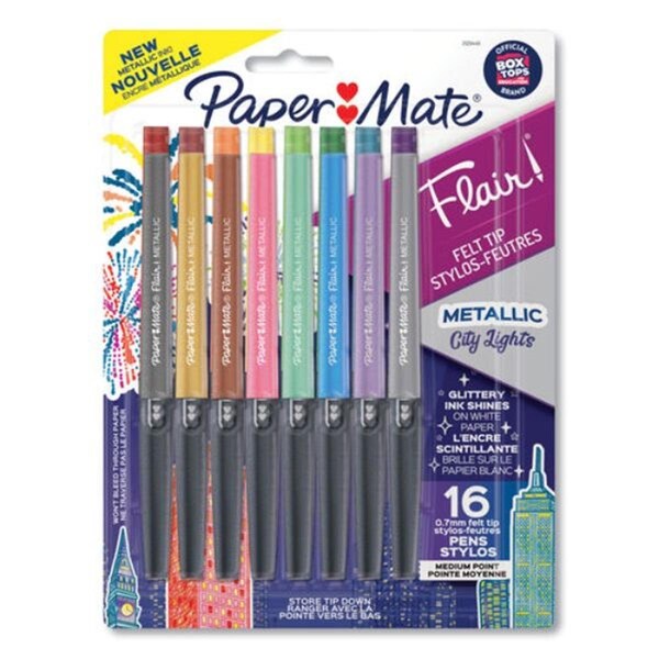 Sanford Sanford Assorted Ink Flair Metallic Porous Point Pen, 16PK PAP2129448 - main